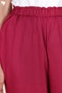 Rayon Slub Pant In Magenta