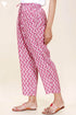 Cotton Silk Pant In Zigzag Block Print