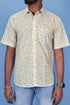 Slim Fit Cambric Cotton Men’s Half Sleeved Shirt In Floral Print