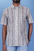 Slim Fit Cambric Cotton Men’s Half Sleeved Shirt In Floral Print