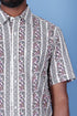 Slim Fit Cambric Cotton Men’s Half Sleeved Shirt In Floral Print