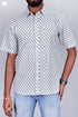 Slim Fit Cambric Cotton Men’s Half Sleeved Shirt In Floral Print