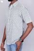 Slim Fit Cambric Cotton Men’s Half Sleeved Shirt In Floral Print