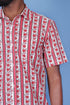 Slim Fit Cambric Cotton Men’s Half Sleeved Shirt In Floral Print