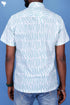 Regular Fit Cambric Cotton Men’s Half Sleeved Shirt In Graphic Block Print