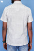 Regular Fit Cambric Cotton Men’s Half Sleeved Shirt In Graphic Block Print