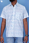 Regular Fit Cambric Cotton Men’s Half Sleeved Shirt In Graphic Block Print
