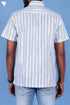 Regular Fit Cambric Cotton Men’s Half Sleeved Shirt In Graphic Block Print