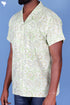 Blended Cotton Men’s Bush Shirt In Block Print
