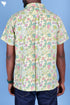 Blended Cotton Men’s Bush Shirt In Block Print