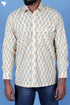 Regular Fit Cotton Men’s Full Sleeved Shirt In Block Print