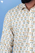 Regular Fit Cotton Men’s Full Sleeved Shirt In Block Print