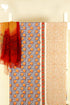Bizzy Lizzy Dress Material With Chiffon Dupatta In Floral Block Print