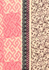 Terry Voile Dress Material With Chiffon Dupatta in Graphic Block Print