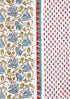 Cambric Cotton Dress Material With Kota Doria Dupatta In FloralBlock Print