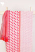 Cambric Cotton Dress Material With Kota Doria Dupatta In Geometric Block Print