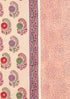Terry Voile Dress Material With Kota Doria Dupatta In Floral Block Print
