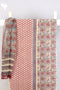 Terry Voile Dress Material With Kota Doria Dupatta In Floral Block Print