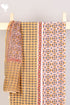 Bizzy Lizzy Dress Material With Kota Doria Dupatta in Geometric Block Print