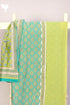 Chanderi Silk Dress Material With Chanderi Silk Dupatta In Gold Block Print