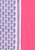 Chanderi Silk Dress Material With Chanderi Silk Dupatta In Gold Block Print
