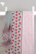 Chanderi Silk Dress Material Set in Red Floral Hand Block Print