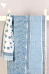 Chanderi Silk Dress Material With Dupatta In Floral Block Print