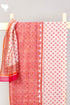 Chanderi Silk Dress Material With Dupatta InGraphic Block Print