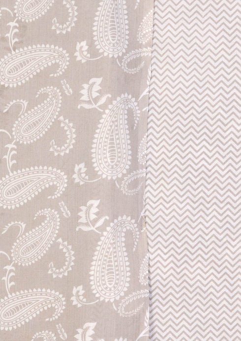 Cambric Cotton Dress Material in Floral Print