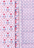 Cambric Cotton Dress Material With Chiffon Dupatta in Floral Block Print