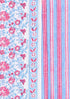 Cambric Cotton Dress Material With Chiffon Dupatta in Floral Block Print