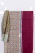 Chanderi Silk Dress Material With Dupatta In Floral Block Print