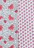 Cambric Cotton Two Piece Dress Material in Floral Print