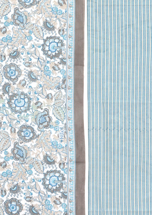 Cambric Cotton Two Piece Dress Material in Floral Print