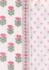 Chanderi Silk Dress Material With Dupatta In Floral Block Print