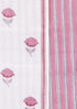 Chanderi Silk Dress Material With Dupatta In Floral Block Print
