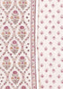 Chanderi Silk Dress Material With Dupatta In Floral Block Print