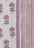 Chanderi Silk Dress Material With Dupatta In Floral Block Print