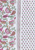 Chanderi Silk Dress Material With Dupatta In Block Print