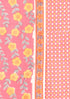 Terry Voile Dress Material With Chiffon Dupatta In Floral Block Print