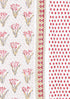 Bizzy Lizzy Dress Material With Chiffon Dupatta In Floral Block Print