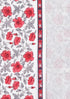 Cambric Cotton Dress Material With Chiffon Dupatta in Floral Block Print