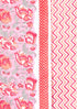 Cambric Cotton Dress Material With Chiffon Dupatta in Floral Block Print