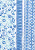 Cambric Cotton Dress Material With Chiffon Dupatta in Floral Block Print