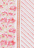 Cambric Cotton Dress Material With Chiffon Dupatta in Floral Block Print