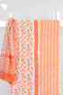 Cambric Cotton Dress Material With Kota Dupatta In Floral Block Print