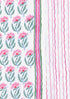 Cambric Cotton Dress Material With Kota Dupatta In Floral Block Print