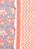 Terry Voile Dress Material With Kota Doria Dupatta In Floral Block Print