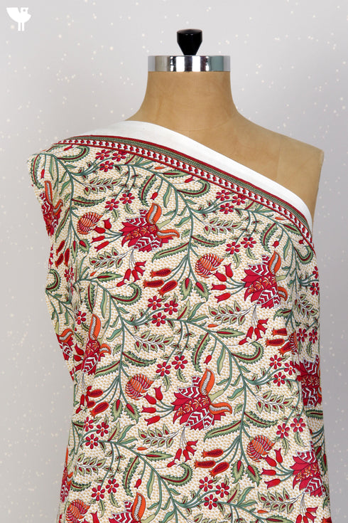 Cambric Cotton In Floral Print
