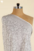 Cambric Cotton In Cloud Grey Paisley Print